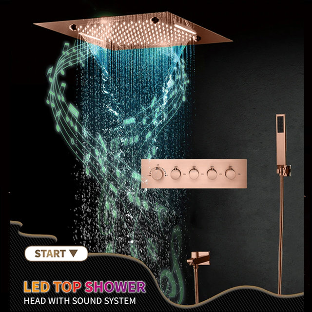 FontanaShowers Remote Controlled Musical Recessed Thermostatic Shower